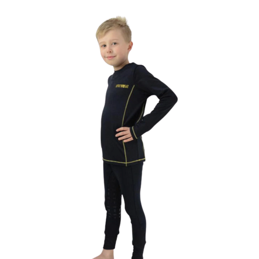 Little Knight Lancelot Long Sleeve Top - Navy/Yellow