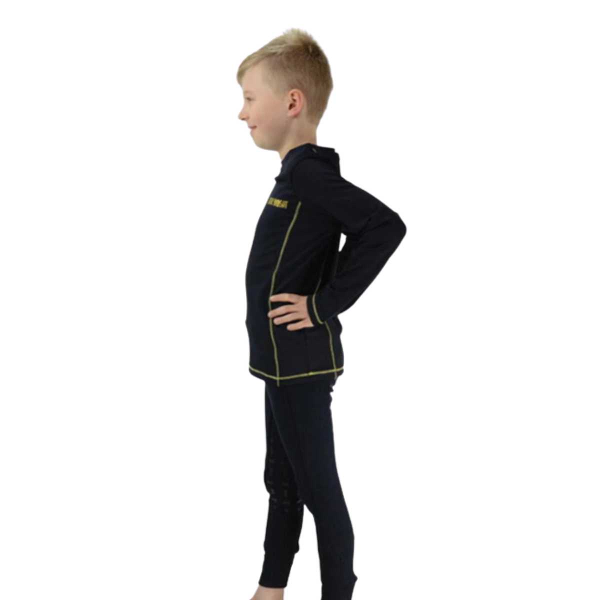 Little Knight Lancelot Long Sleeve Top - Navy/Yellow