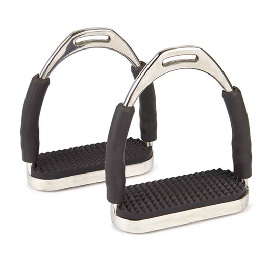 Elico Flexi Stirrup Irons - Black