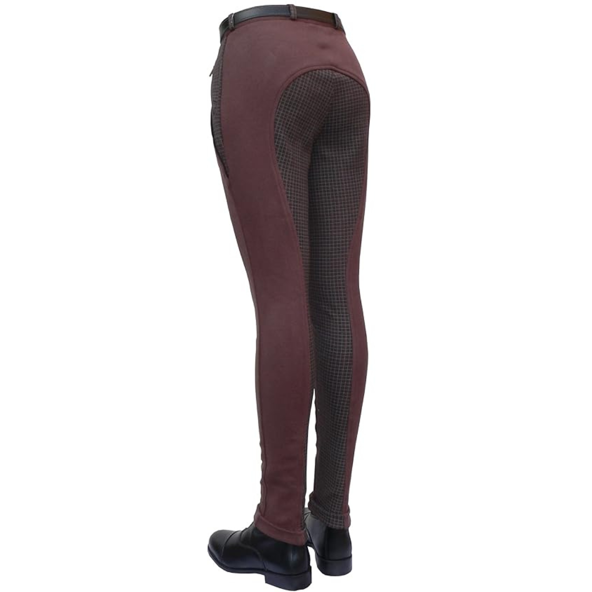 Gallop Ladies Brown Check Jodhpurs