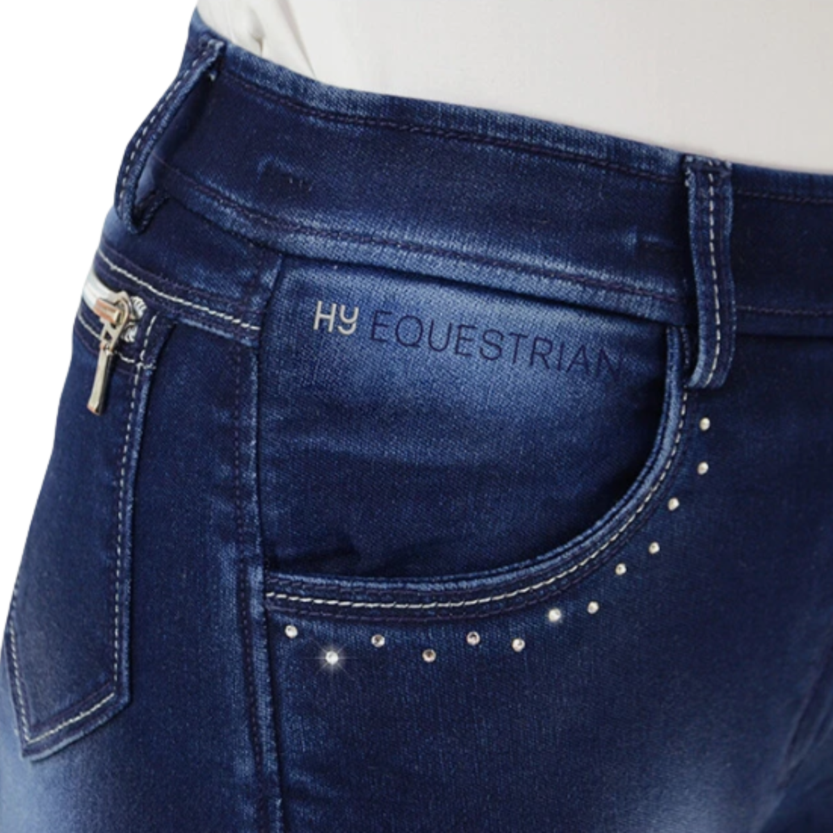 Hy Equestrian Cambridge Denim Look Breeches