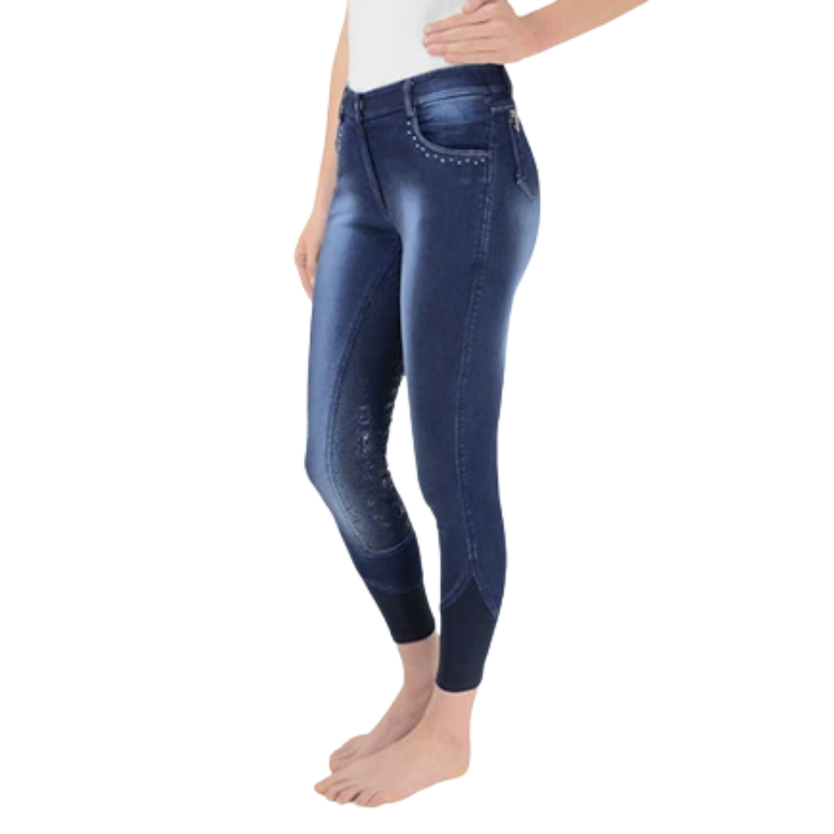 Hy Equestrian Cambridge Denim Look Breeches