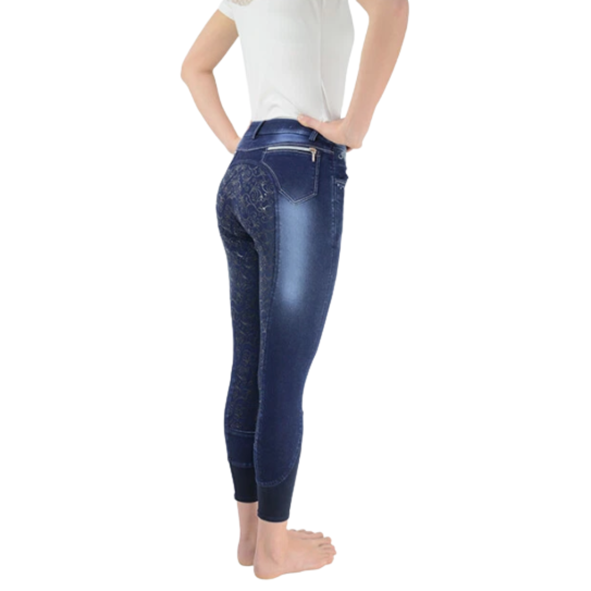 Hy Equestrian Cambridge Denim Look Breeches