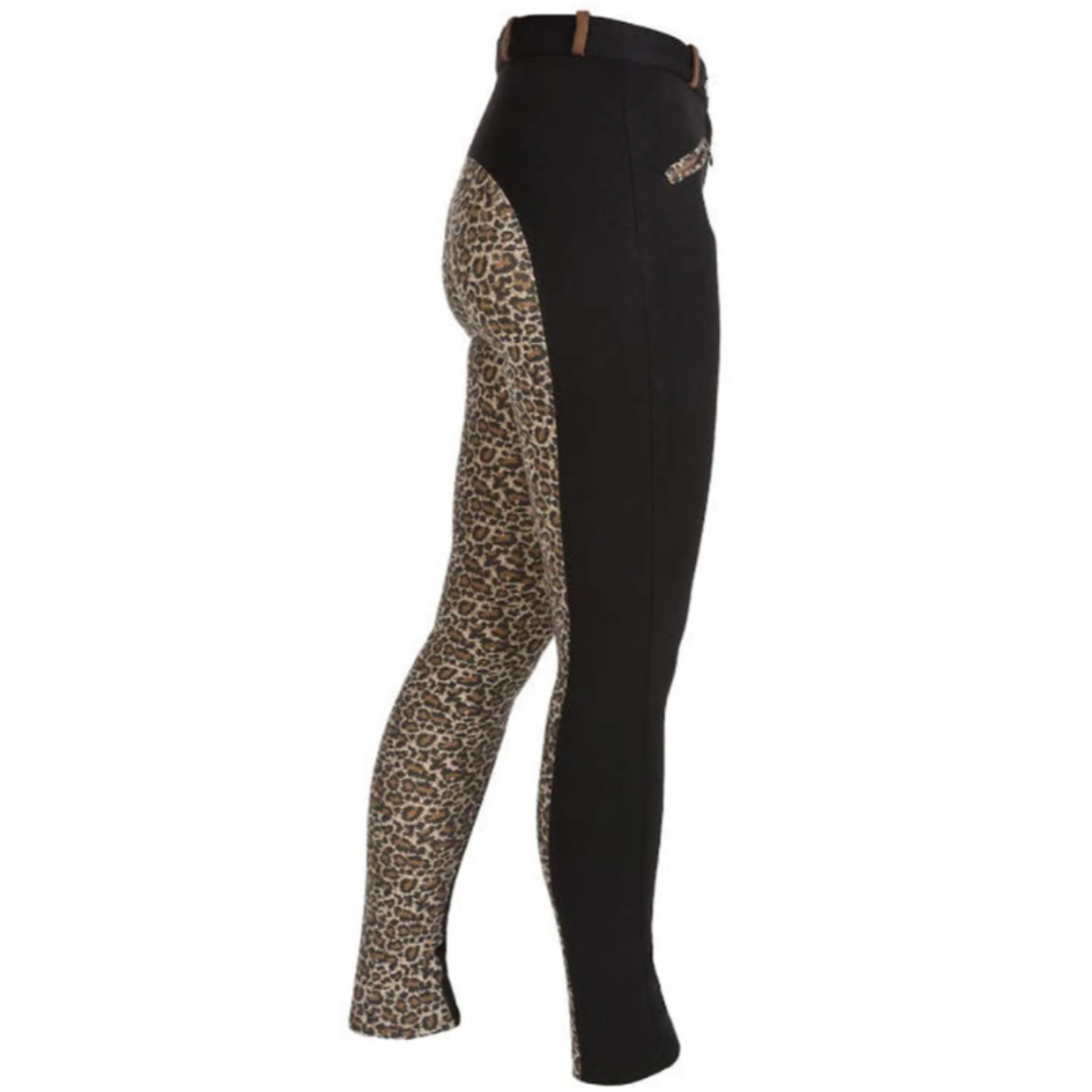 HyPerformance Alyssa Ladies Jodhpurs - Black/Leopard Print