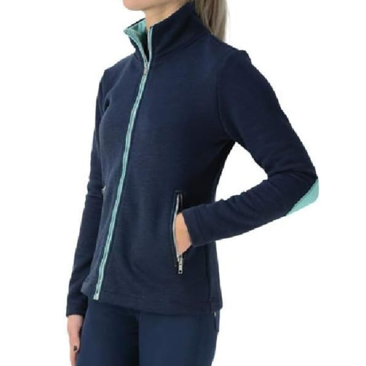 Hy Fashion Mizs Beatrice Kids Fleece Jacket - Navy/Peppermint