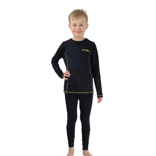 Little Knight Lancelot Long Sleeve Top - Navy/Yellow