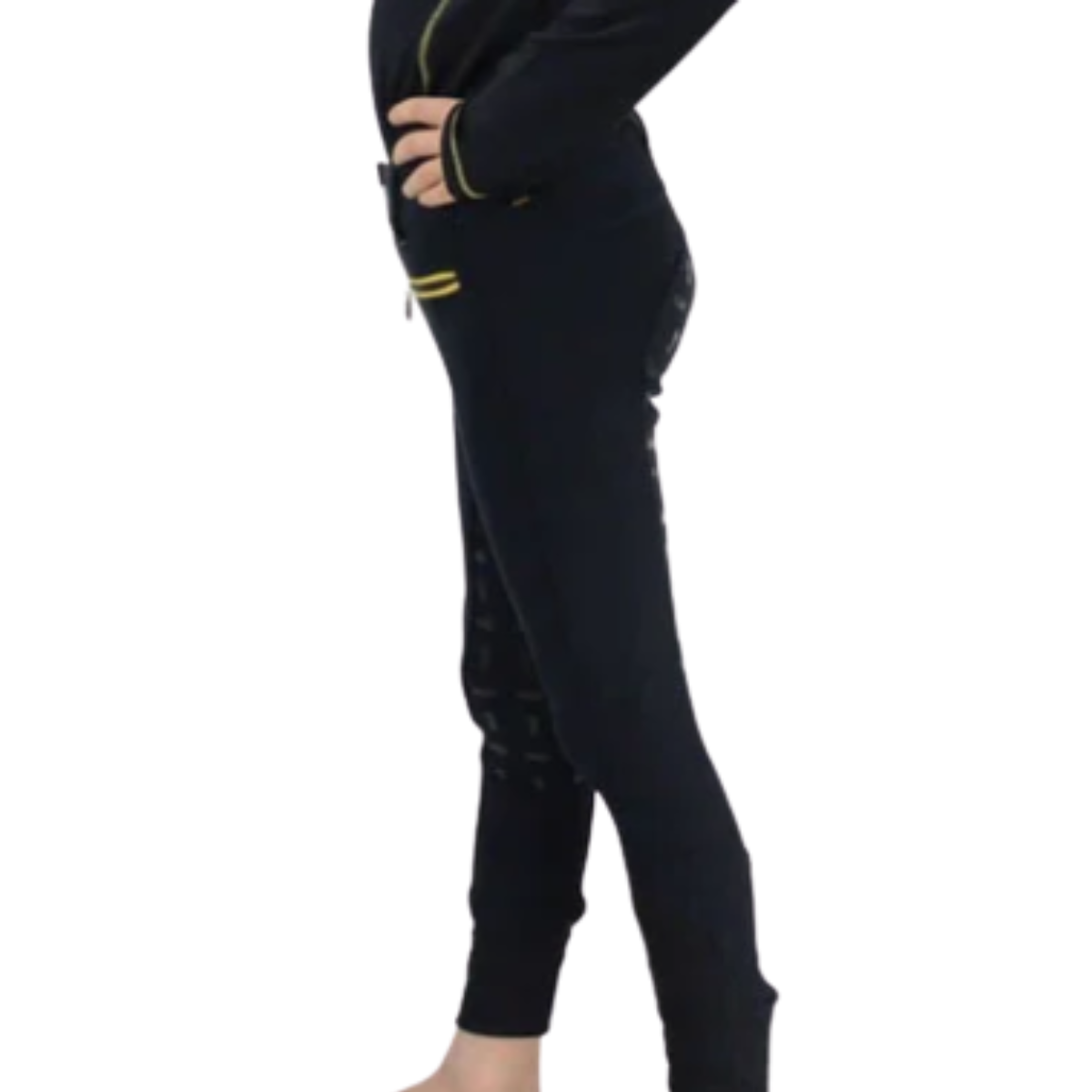 Little Knight Lancelot Full Silicone Breeches - Navy/Yellow
