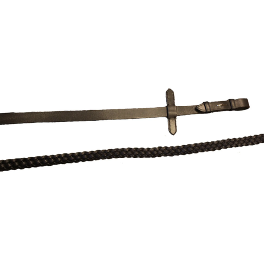 Mackey Classic Plaited Reins - Brown