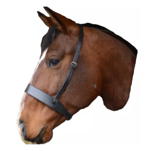 Mackey Classic Wide Flat Cavesson Noseband - Black