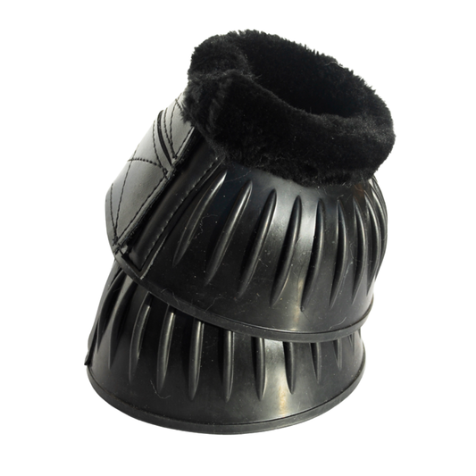 Rhinegold Fleece Trim Flexi Rubber Over Reach Boots